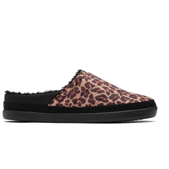 Toms Sage Leopord Print Slip-On Scuff Slippers - Picture 1 of 10